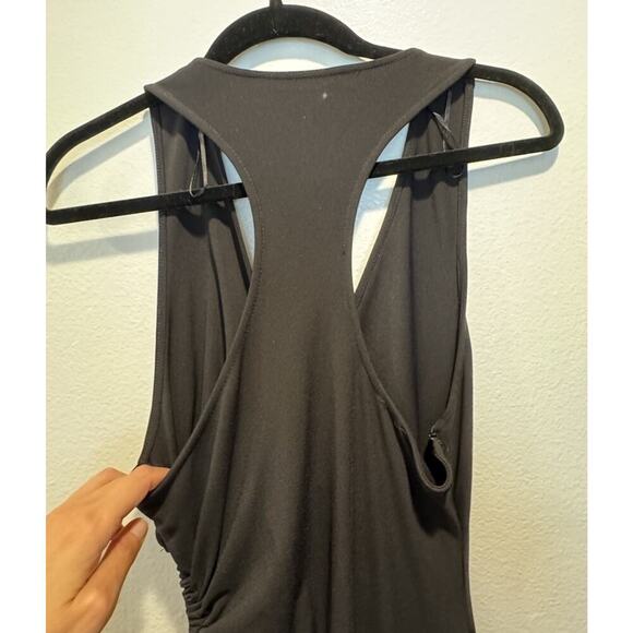 Zara Women’s Size Large Black Side Cut Out MIDI Dress - Picture 5 of 9